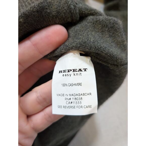 repeat cashmere easy knit green cardigan size XS - Picture 4 of 5